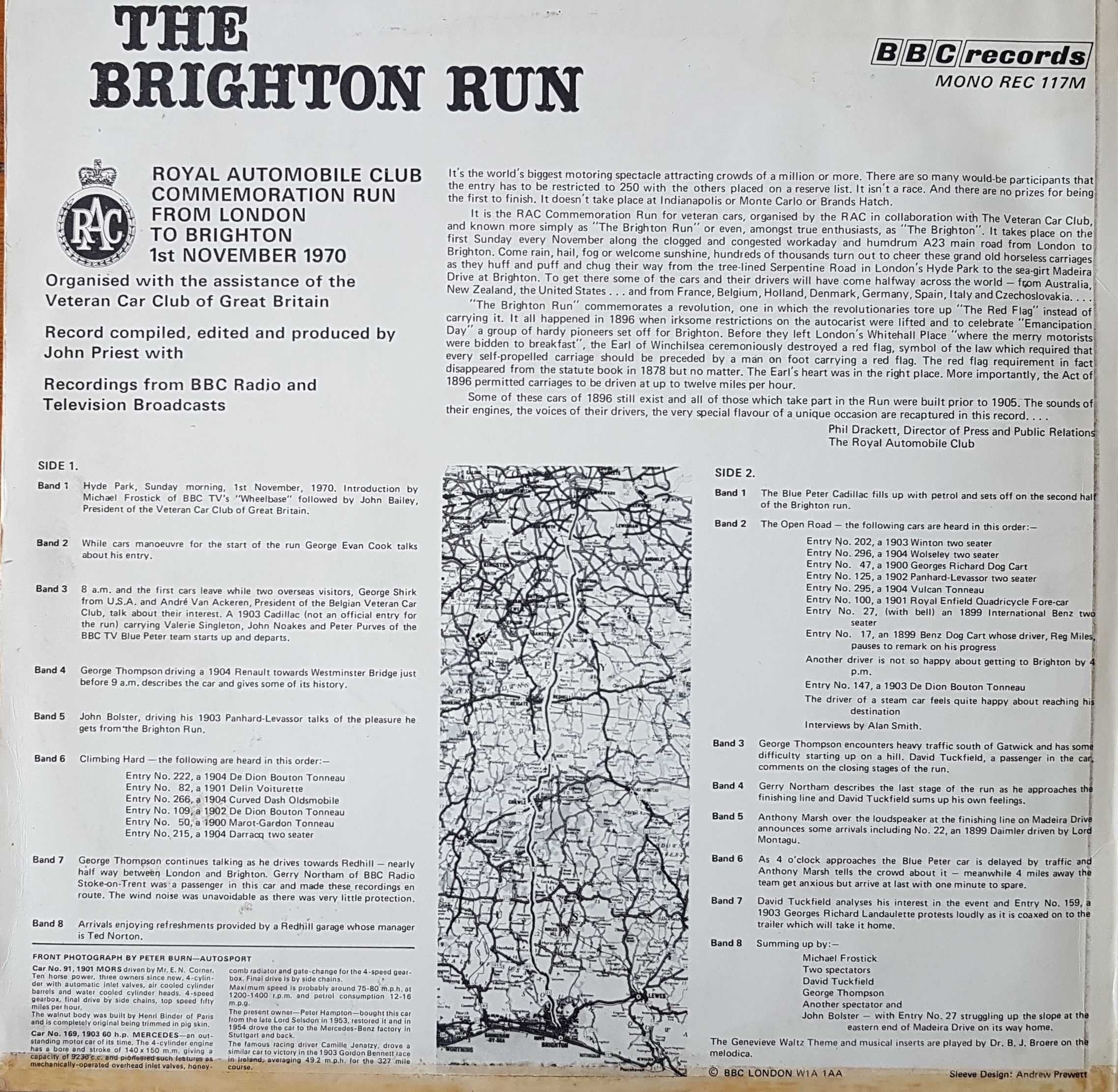 Picture of REC 117 The Brighton run by artist John Priest from the BBC records and Tapes library